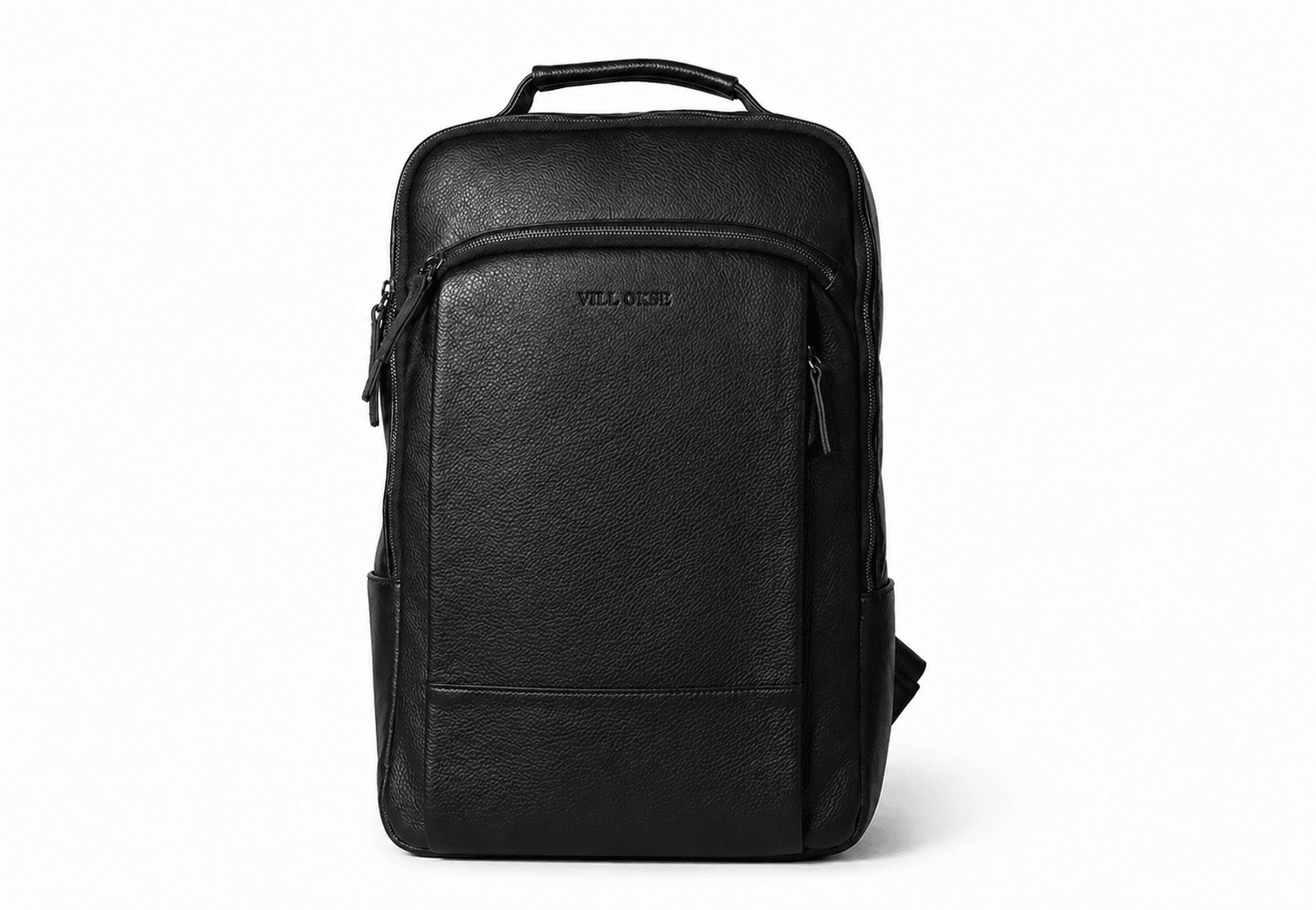 atlas leather backpack Atlas Leather Backpack (Black Nappa)