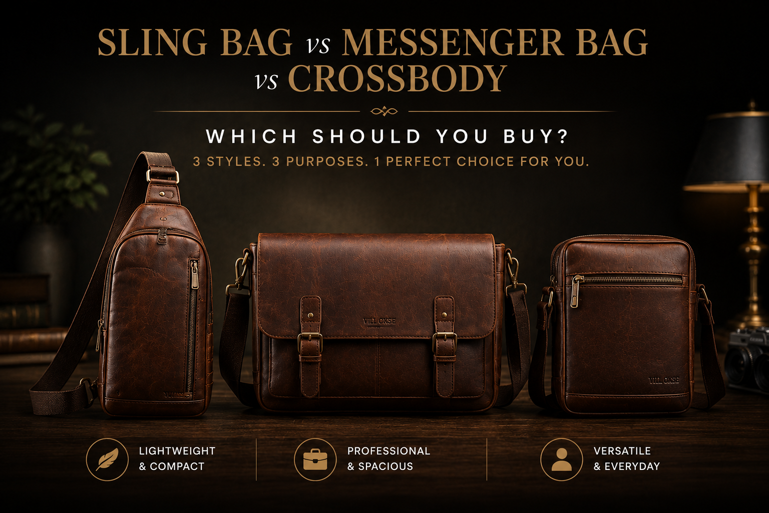 Sling Bag vs Messenger Bag vs Crossbody: Which Should You Buy?