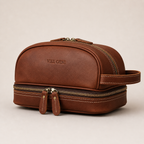 Atlas Leather Dopp Kit (Cognac VT Leather)