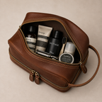 Atlas Leather Dopp Kit (Cognac VT Leather)