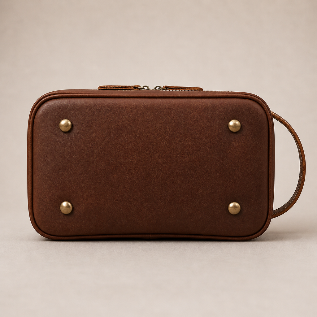 Atlas Leather Dopp Kit (Cognac VT Leather)