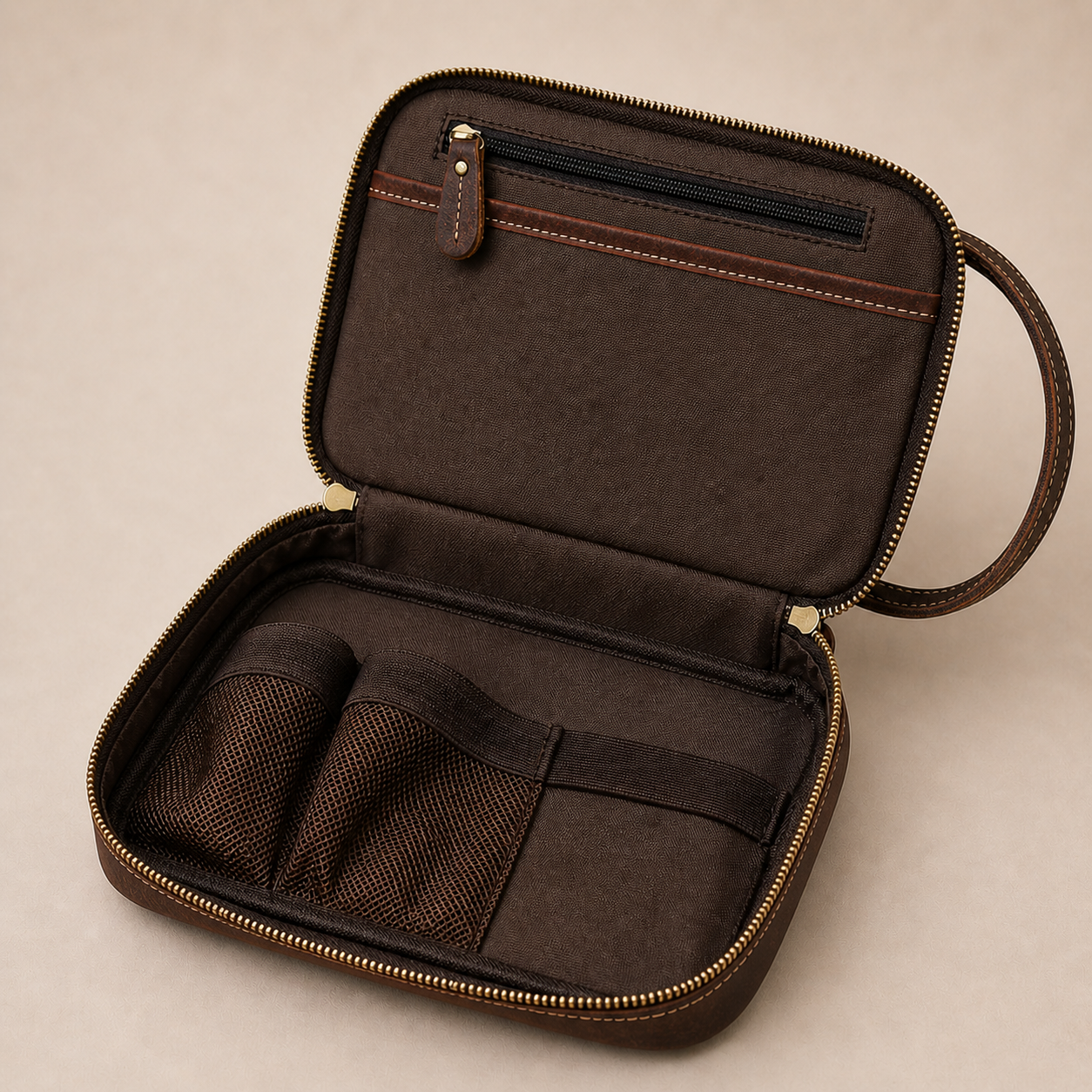 Atlas Leather Dopp Kit (Crazy Horse Leather)