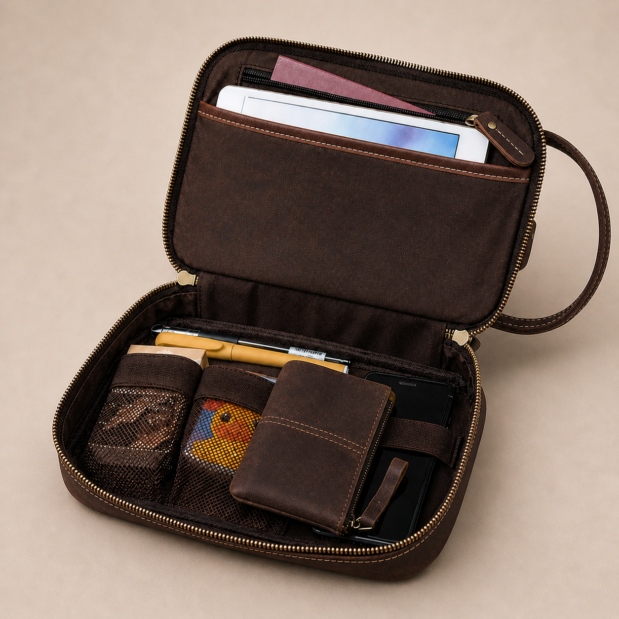 Atlas Leather Dopp Kit (Crazy Horse Leather)