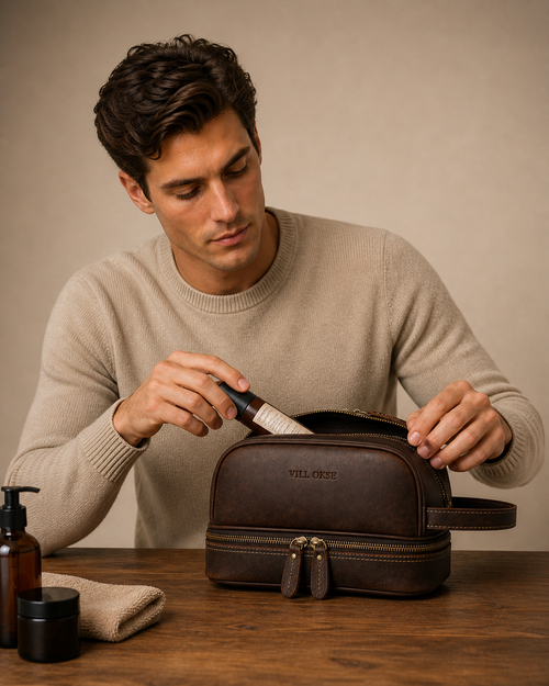 Atlas Leather Dopp Kit (Crazy Horse Leather)