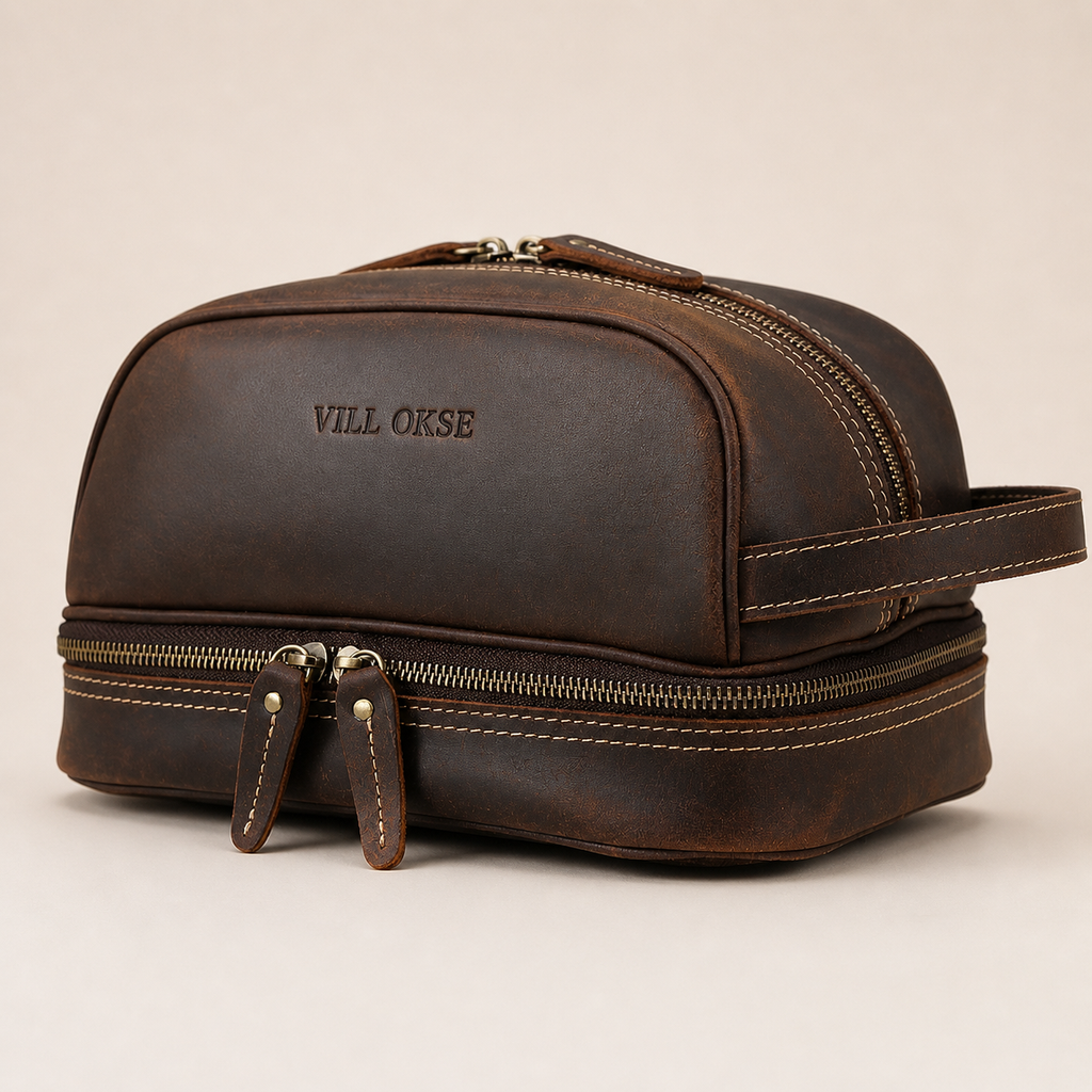 Atlas Leather Dopp Kit (Crazy Horse Leather)