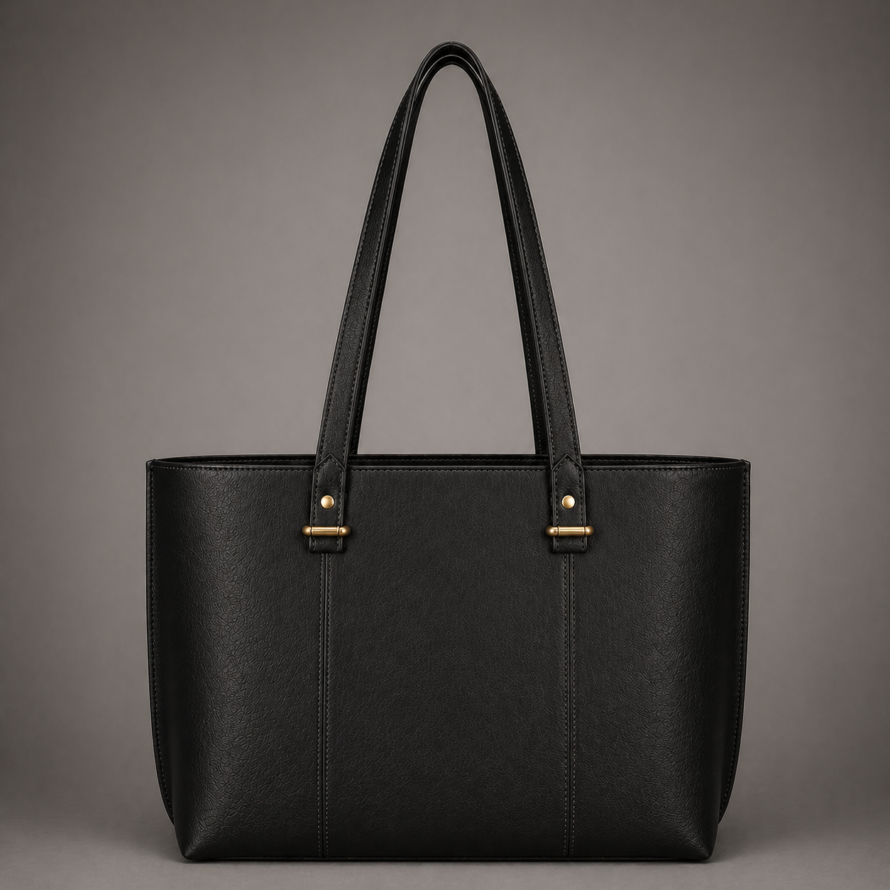 AVA LEATHER TOTE BAG ( BLACK NAPPA )
