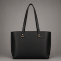 AVA LEATHER TOTE BAG ( BLACK NAPPA )
