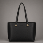 AVA LEATHER TOTE BAG ( BLACK NAPPA )