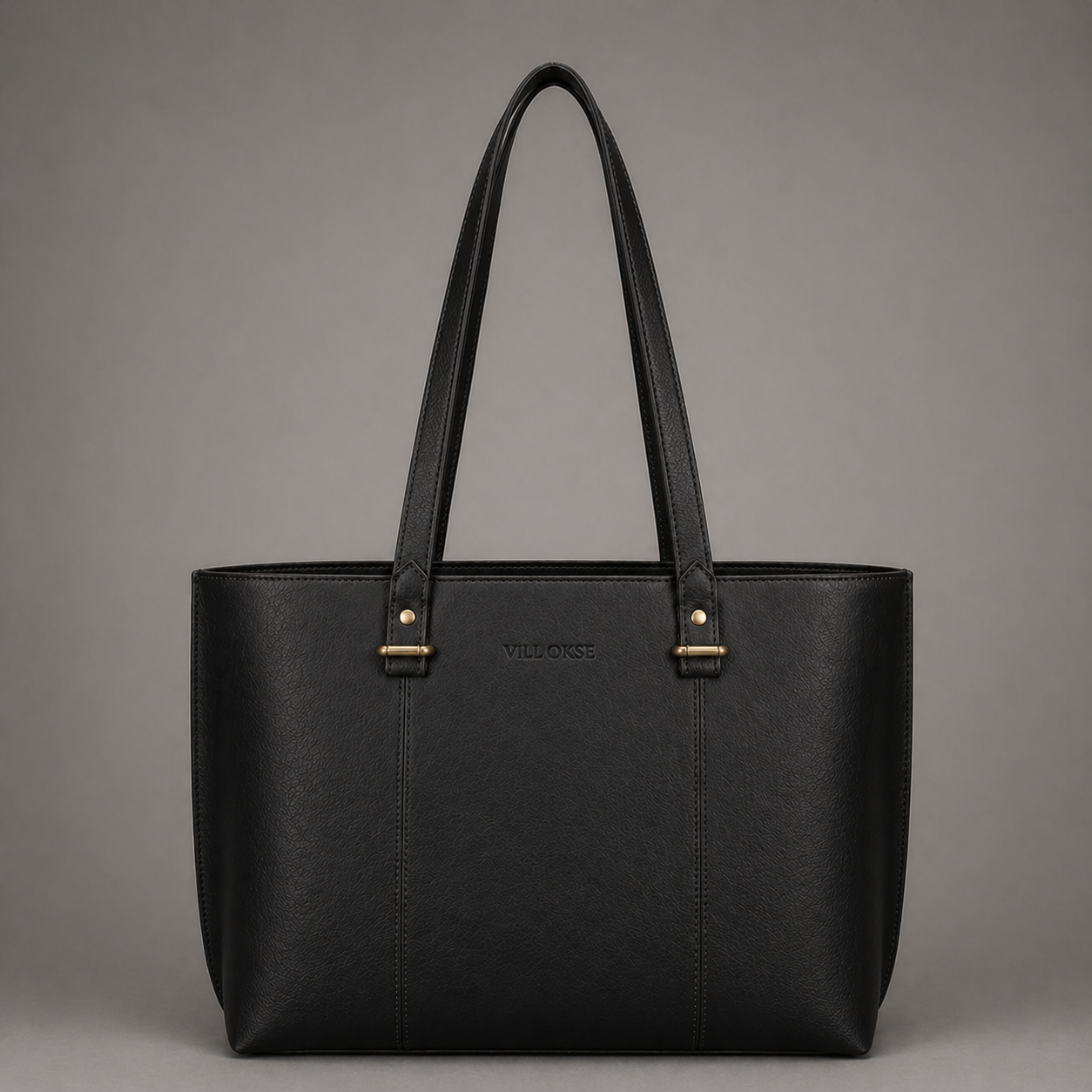 AVA LEATHER TOTE BAG ( BLACK NAPPA )