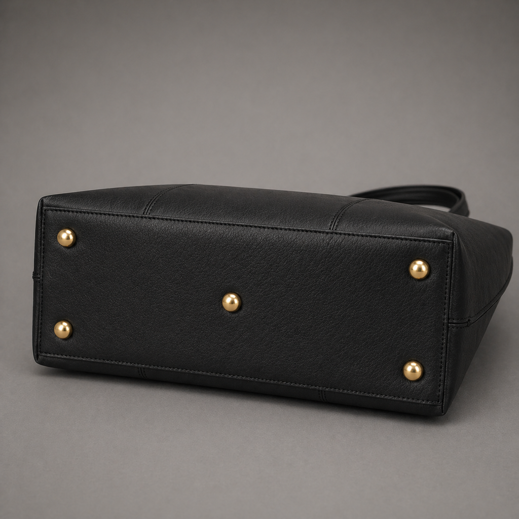 AVA LEATHER TOTE BAG ( BLACK NAPPA )