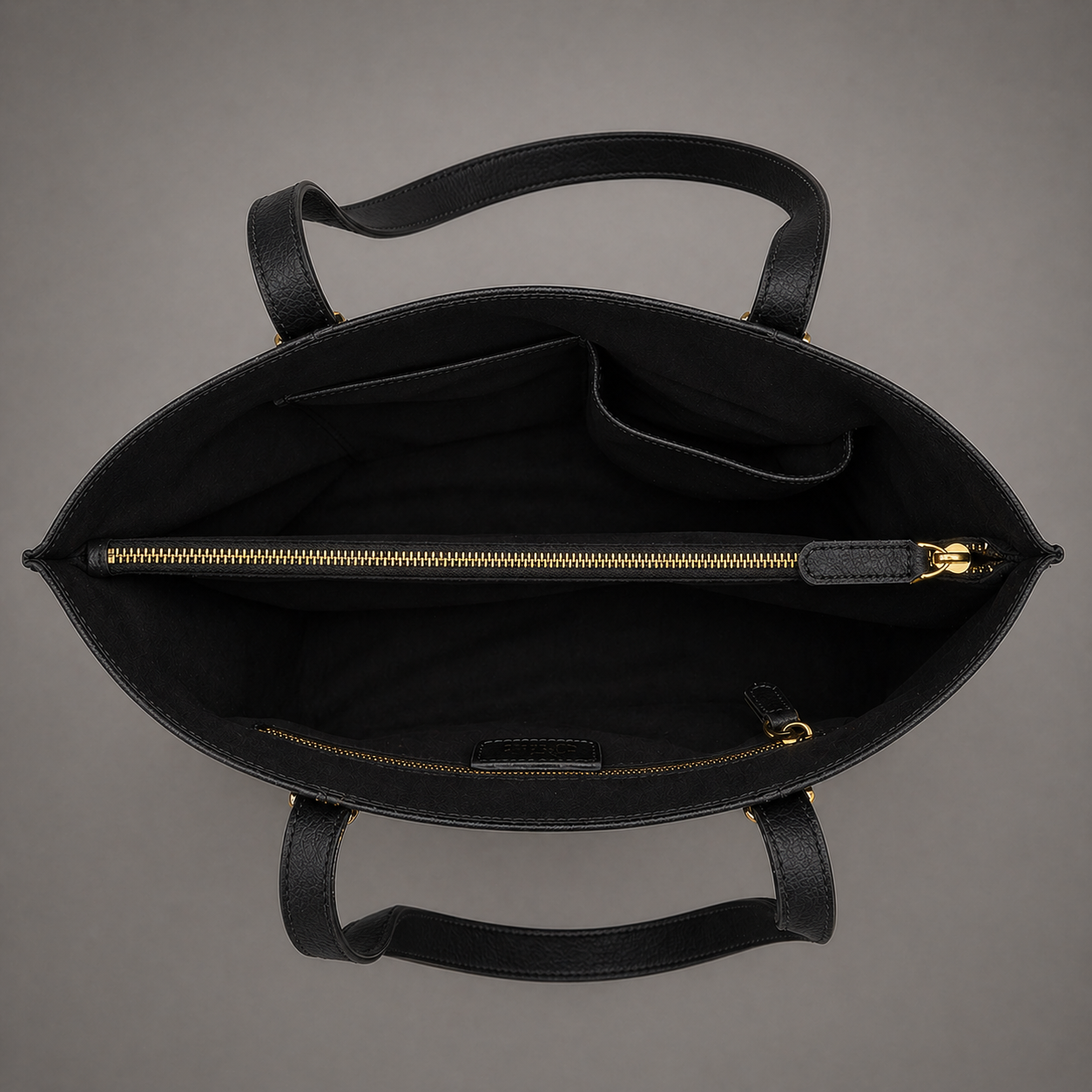 AVA LEATHER TOTE BAG ( BLACK NAPPA )