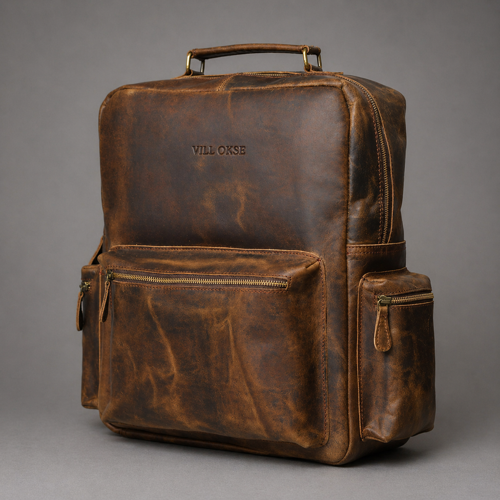 Barclay Leather Backpack (Oak Brown Hunter)