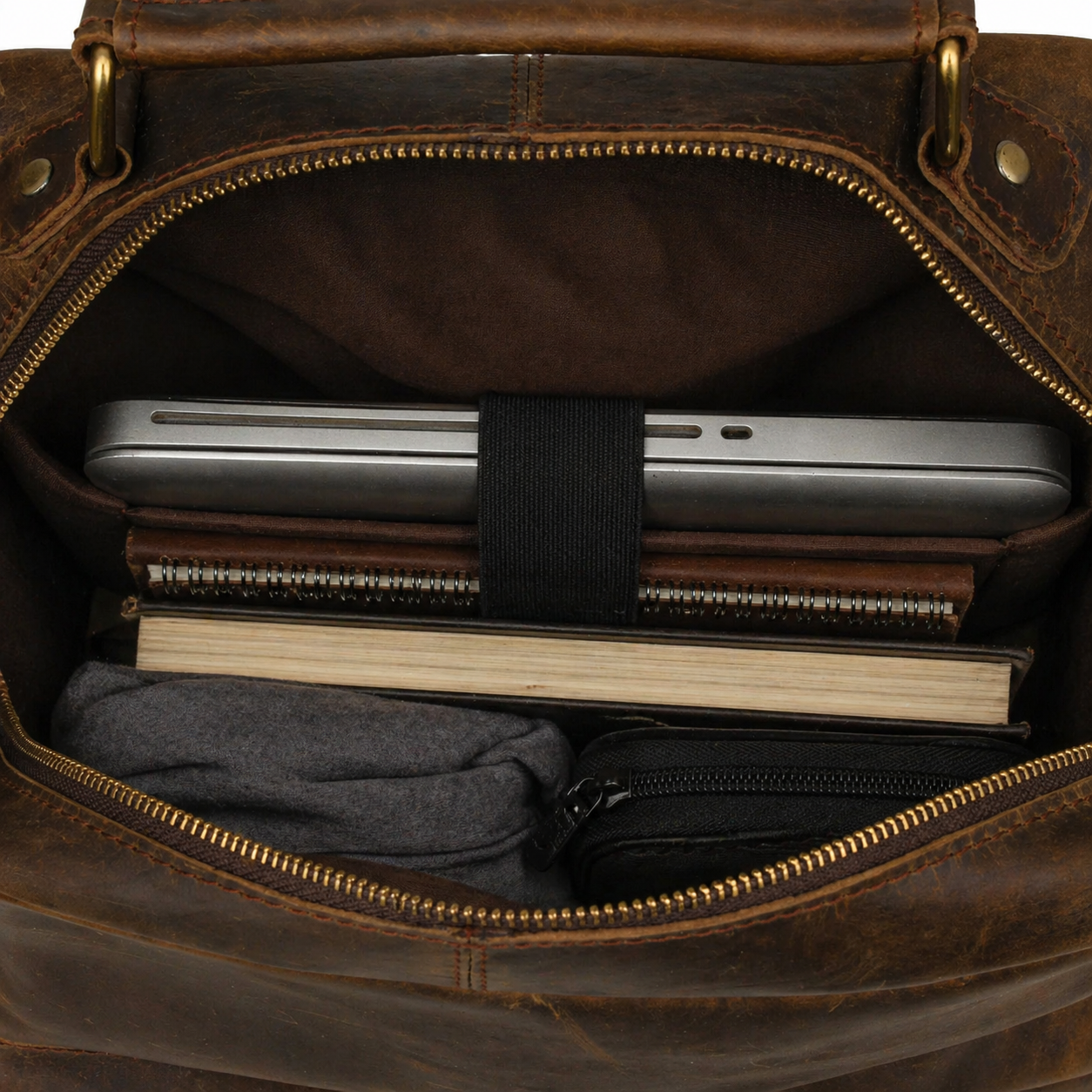 Barclay Leather Backpack (Oak Brown Hunter)