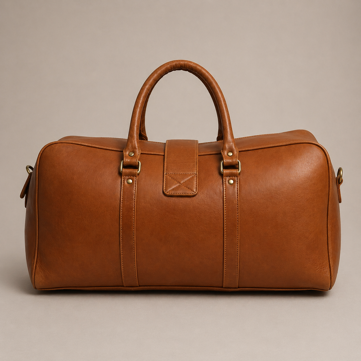 Bjorn Leather Weekender Bag (Cognac VT Leather)