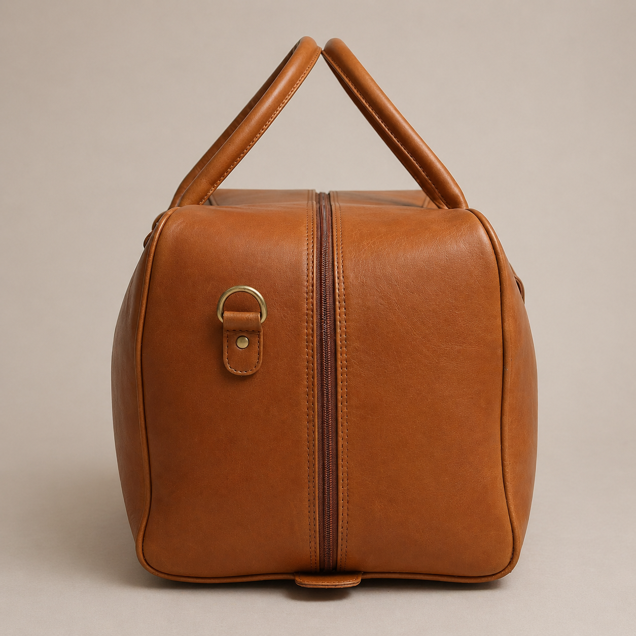 Bjorn Leather Weekender Bag (Cognac VT Leather)