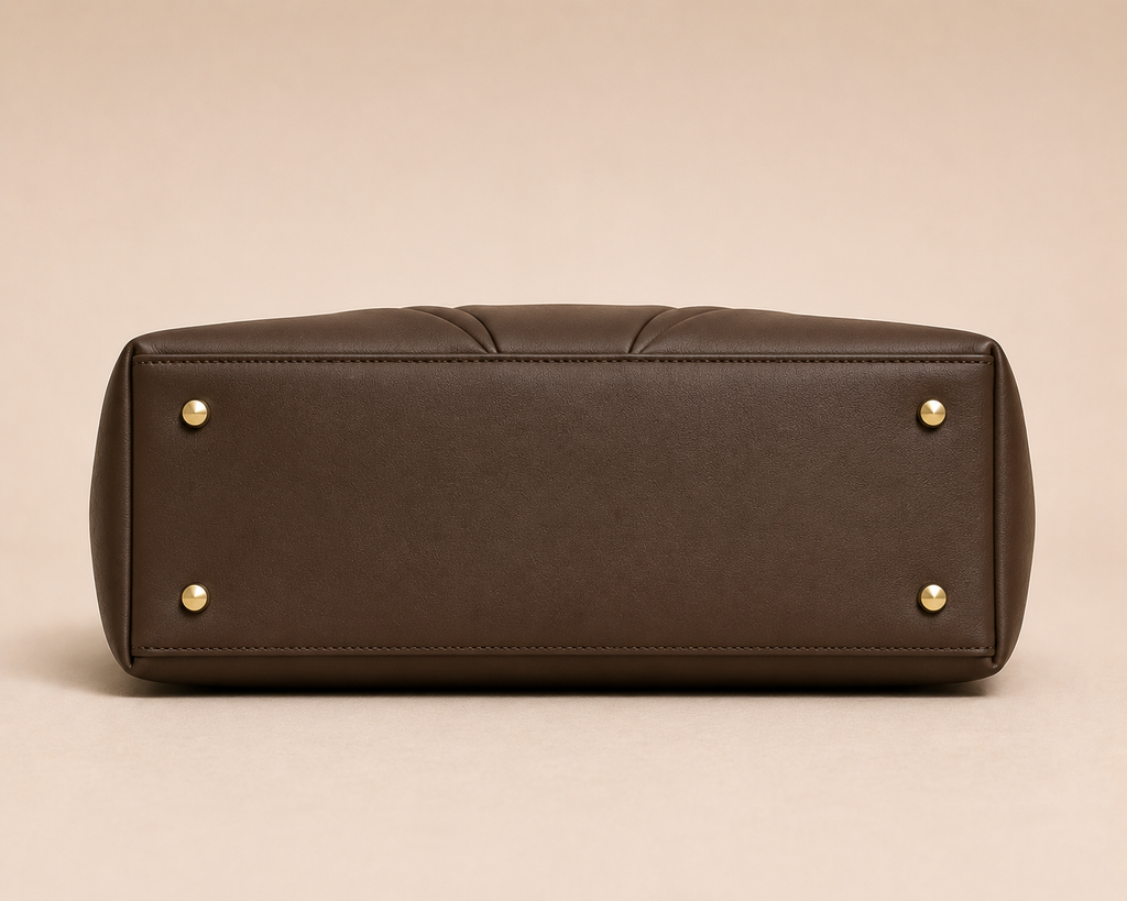 The Lunae Leather Handbag for Ladies ( Executive Coffee )