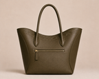 The Lari Leather Handbag for Women ( Ottoman Green )