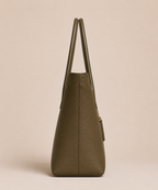 The Lari Leather Handbag for Women ( Ottoman Green )