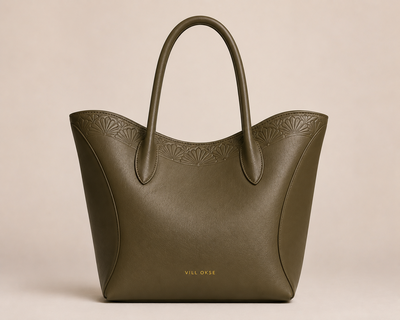 The Lari Leather Handbag for Women ( Ottoman Green )