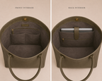 The Lari Leather Handbag for Women ( Ottoman Green )