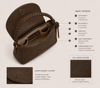 The Irha Leather Sling Bag for Women ( Coffee Brown )