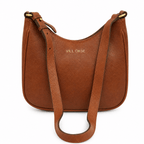 The Jill Leather Shoulder Bag (Cognac Nappa)