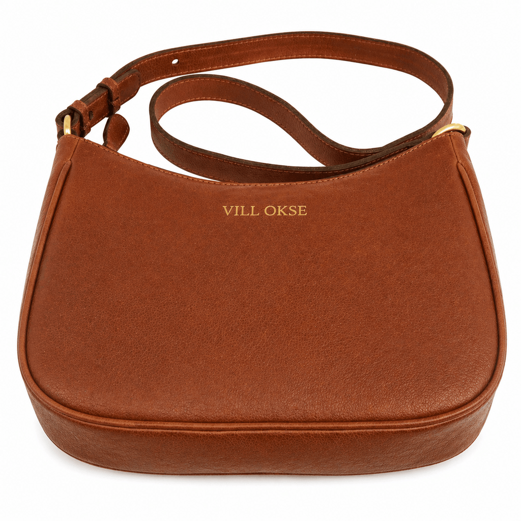 The Jill Leather Shoulder Bag (Cognac Nappa)