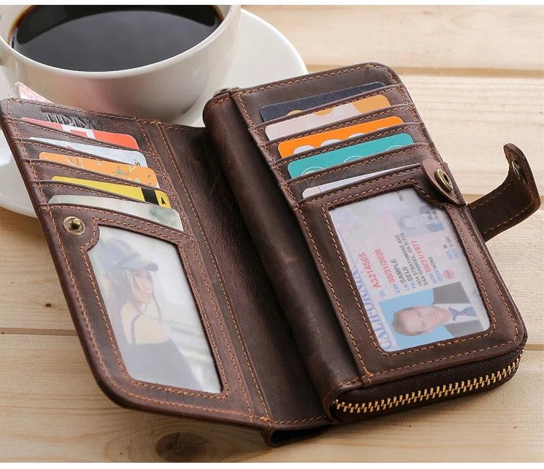 The Jill Leather ladies wallet ( Brown Waxy Hunter)