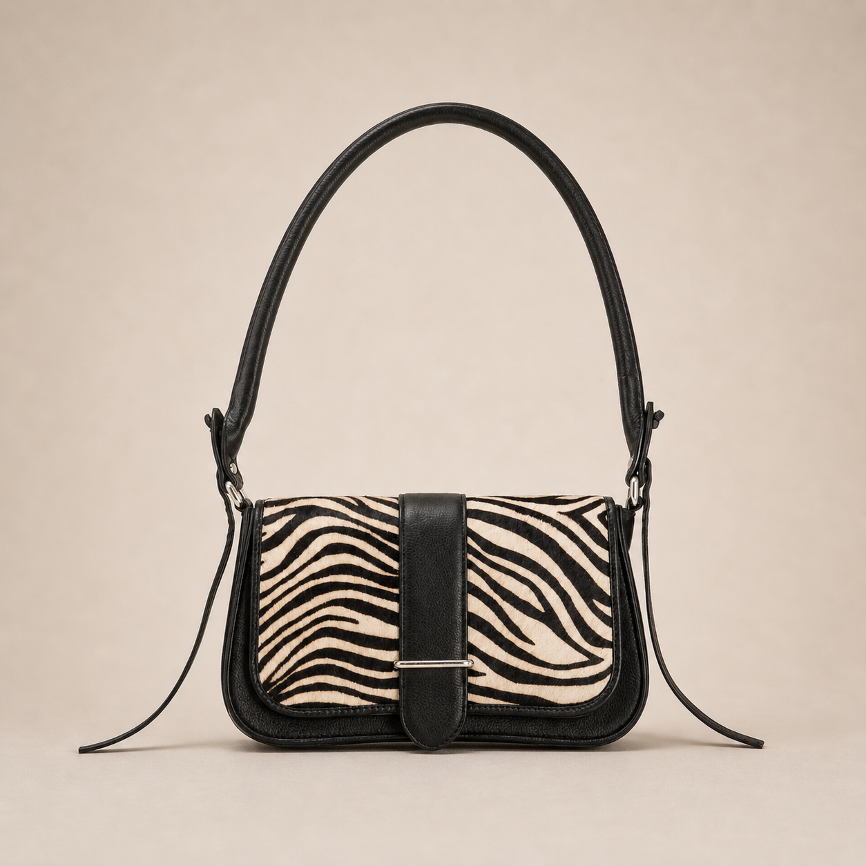 Jenny Leather Handbag (Zebra Hairon)