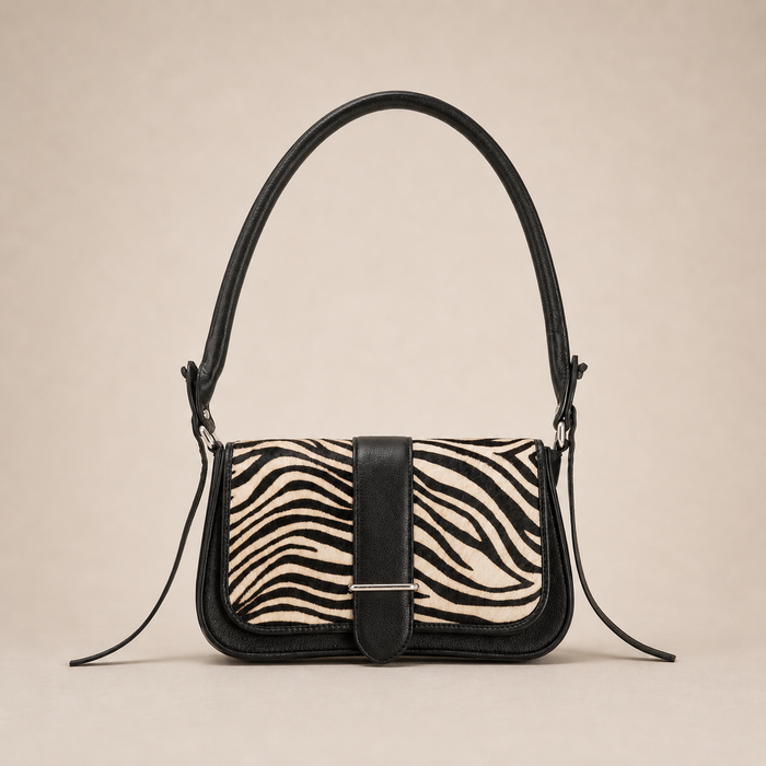 Jenny Leather Handbag (Zebra Hairon)