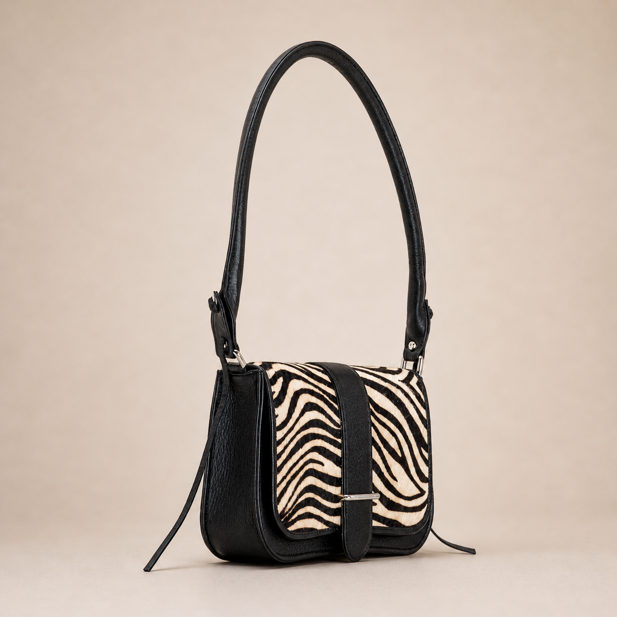 Jenny Leather Handbag (Zebra Hairon)