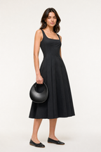 JUDY LEATHER MINI MOON BAG ( BLACK NAPPA )
