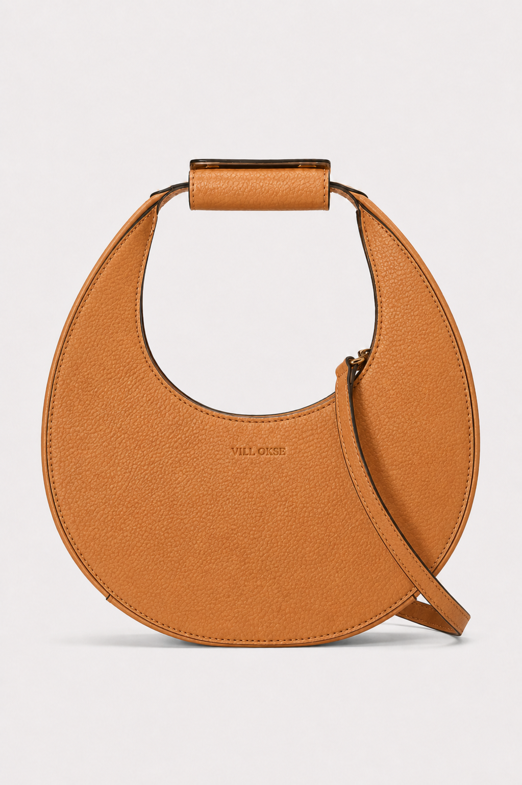JUDY LEATHER MINI MOON BAG ( CURRY YELLOW PDM )
