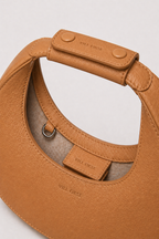 JUDY LEATHER MINI MOON BAG ( CURRY YELLOW PDM )