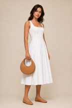 JUDY LEATHER MINI MOON BAG ( CURRY YELLOW PDM )