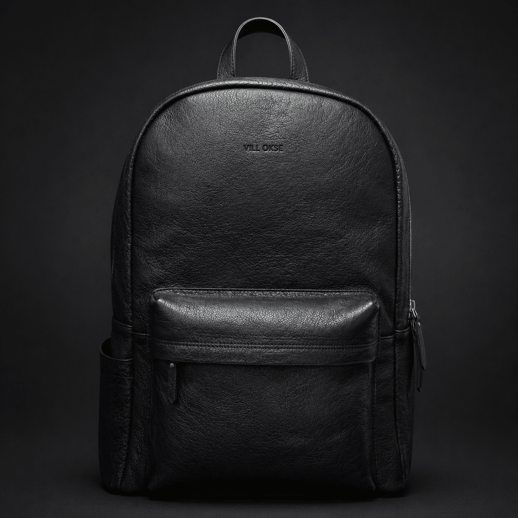 Noir Leather Backpack (Black Nappa)