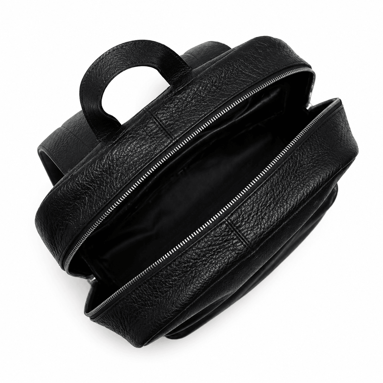 Noir Leather Backpack (Black Nappa)