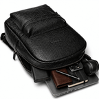 Noir Leather Backpack (Black Nappa)