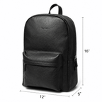 Noir Leather Backpack (Black Nappa)
