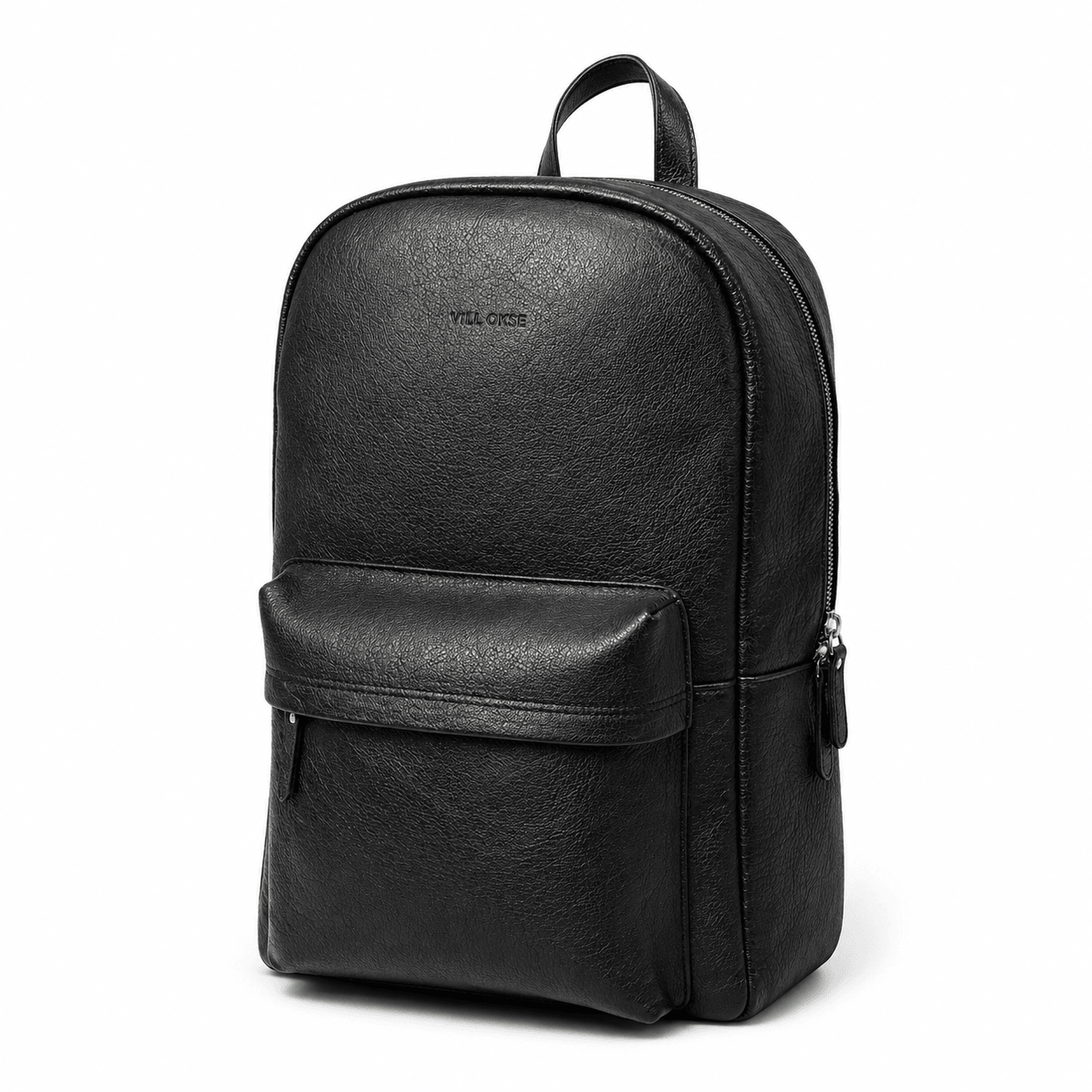 Noir Leather Backpack (Black Nappa)