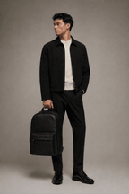 Noir Leather Backpack (Black Nappa)