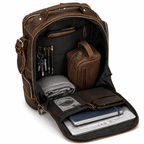 Nomad Leather Backpack (Dark Brown Oil Pull-Up)