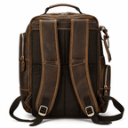 Nomad Leather Backpack (Dark Brown Oil Pull-Up)