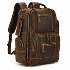 Nomad Leather Backpack (Dark Brown Oil Pull-Up)
