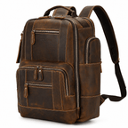 Nomad Leather Backpack (Dark Brown Oil Pull-Up)