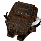 Nomad Leather Backpack (Dark Brown Oil Pull-Up)