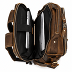 Nomad Leather Backpack (Dark Brown Oil Pull-Up)