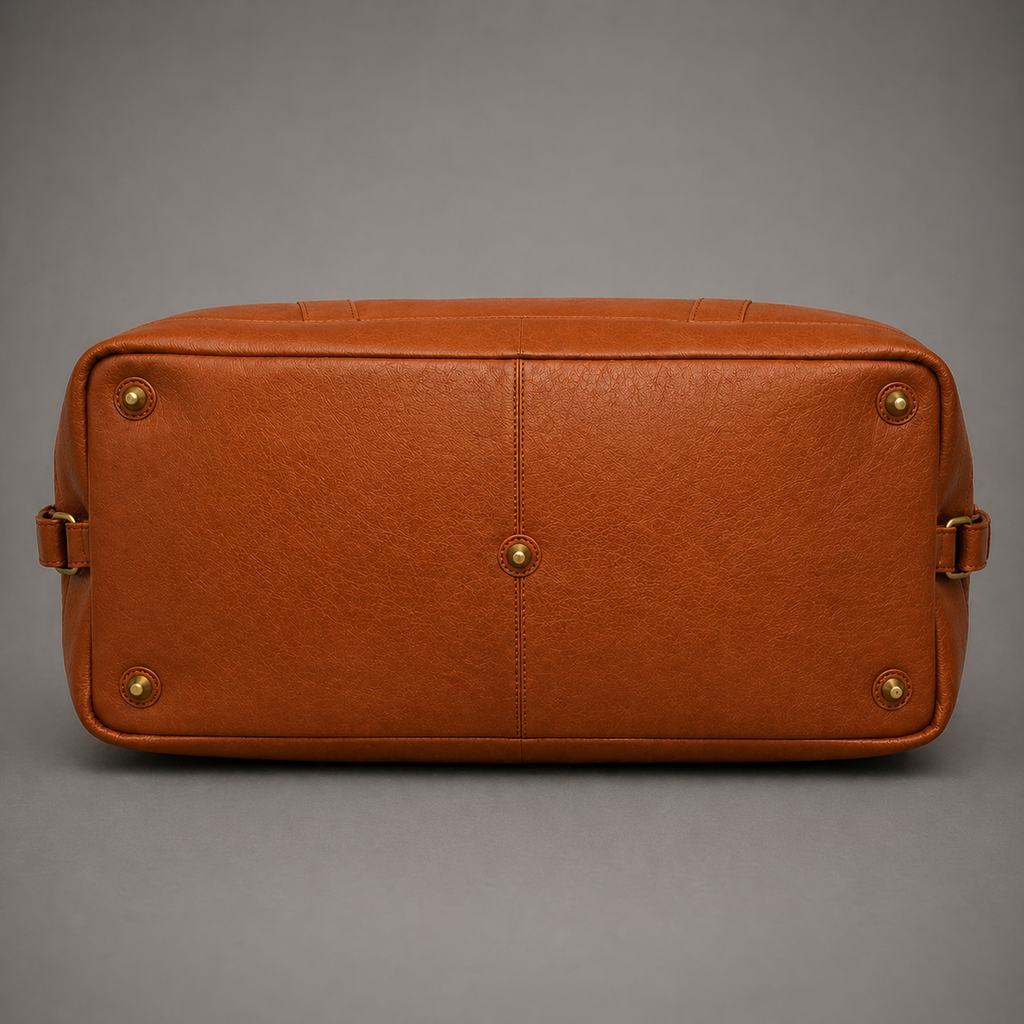 THE REDOIR LEATHER WEEKENDER BAG ( COGNAC VT )
