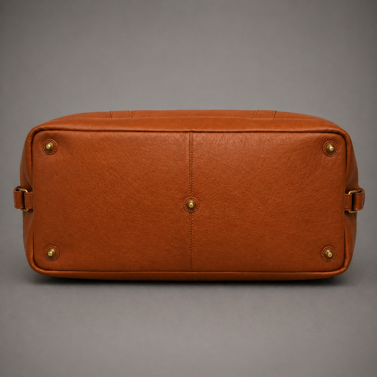 THE REDOIR LEATHER WEEKENDER BAG ( COGNAC VT )