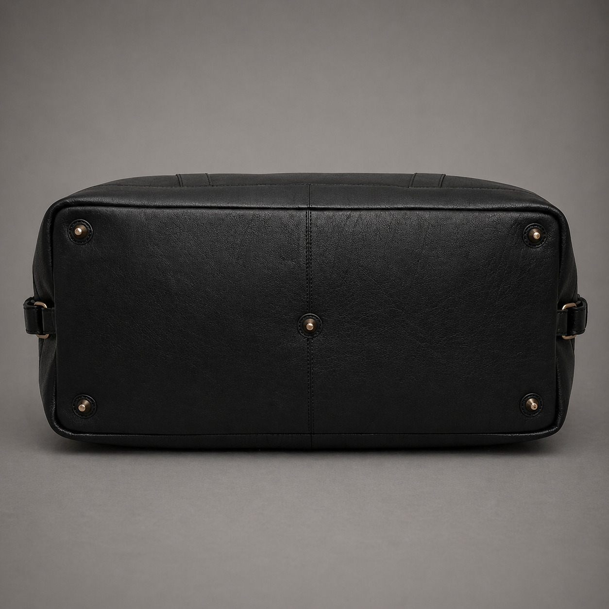Redoir Leather Weekender Bag (Black Nappa)